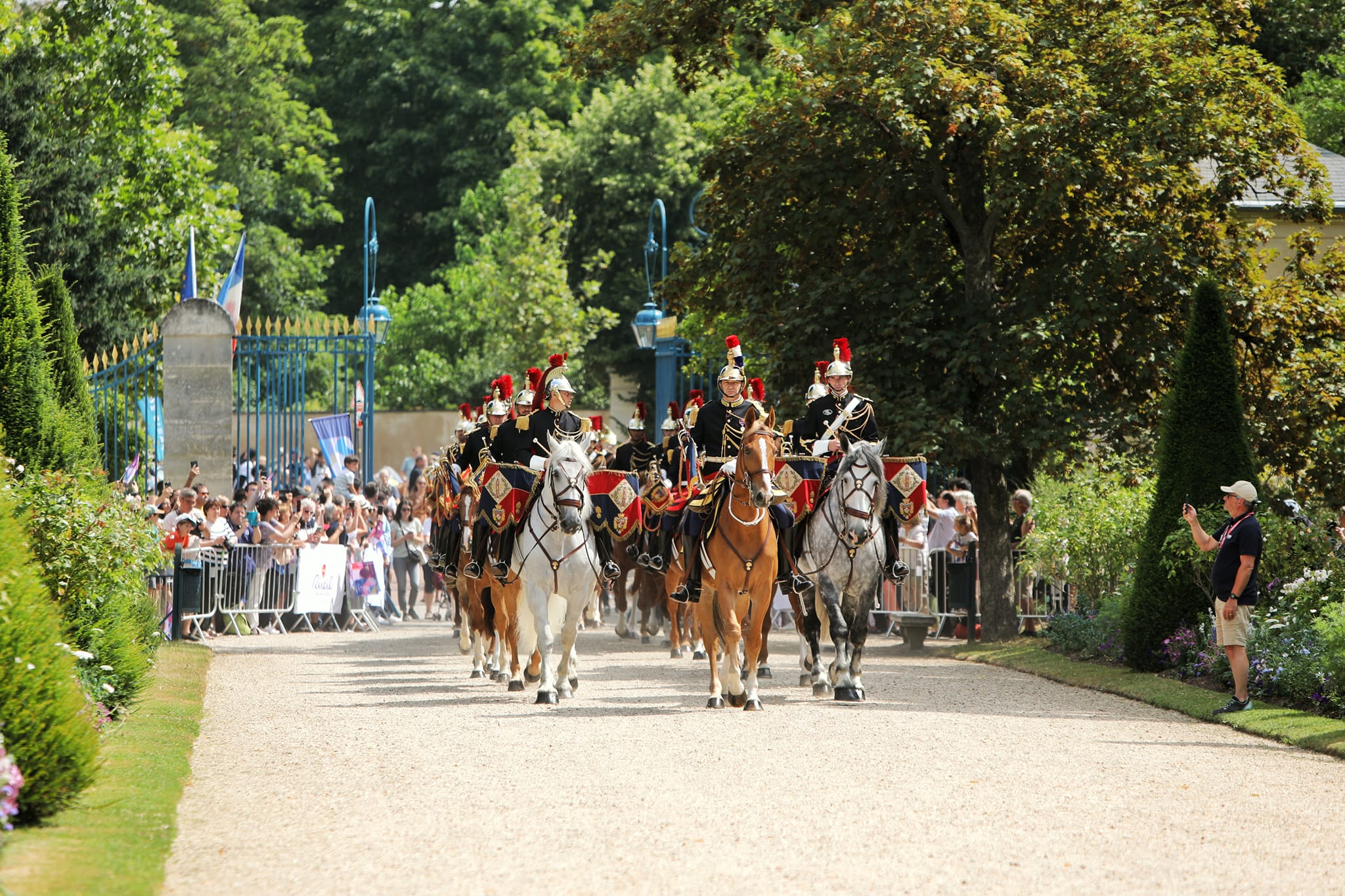 Arrivée de la Garde Républicaine