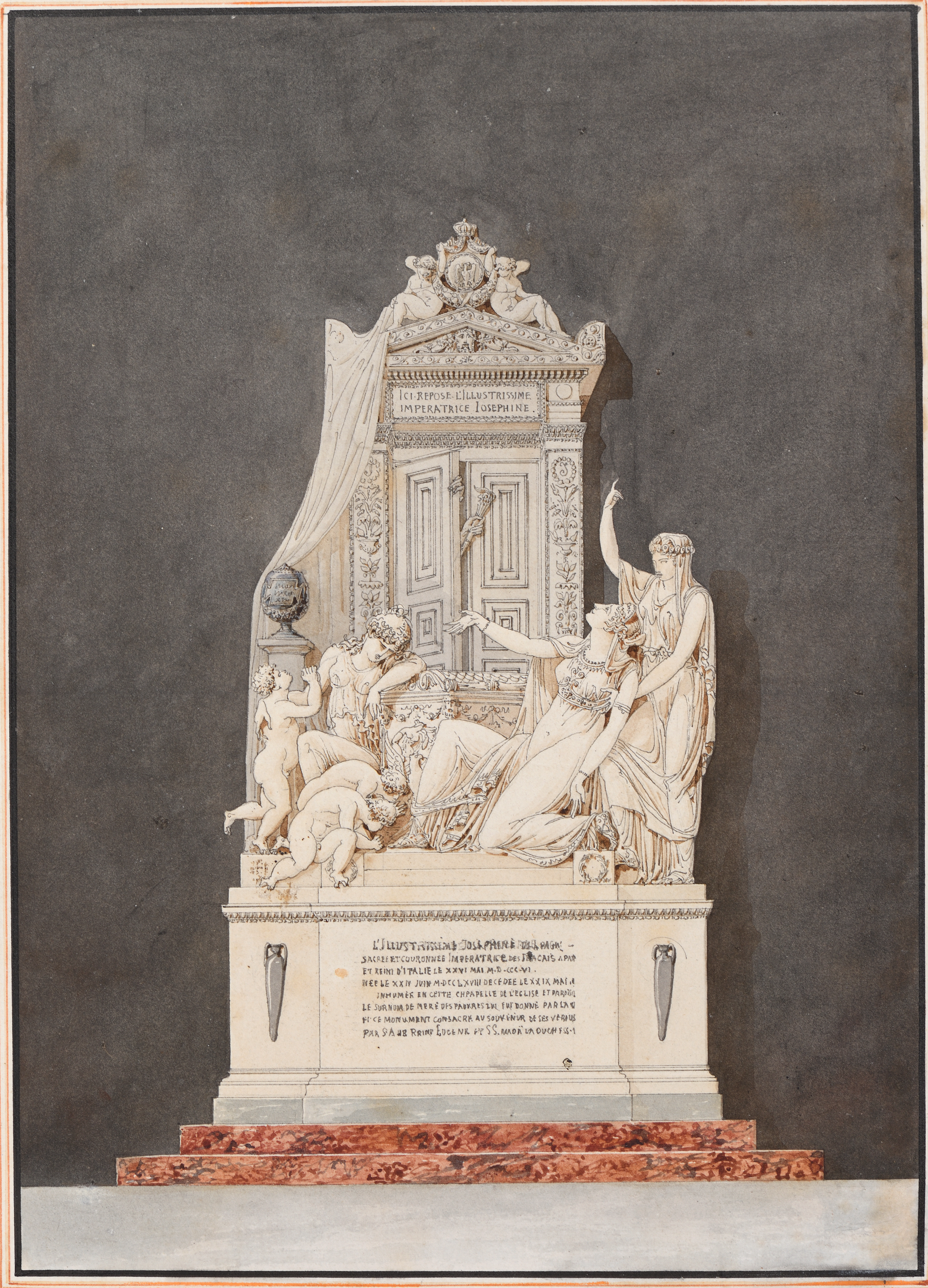 Projet Tombeau de Joséphine, par Garneray 