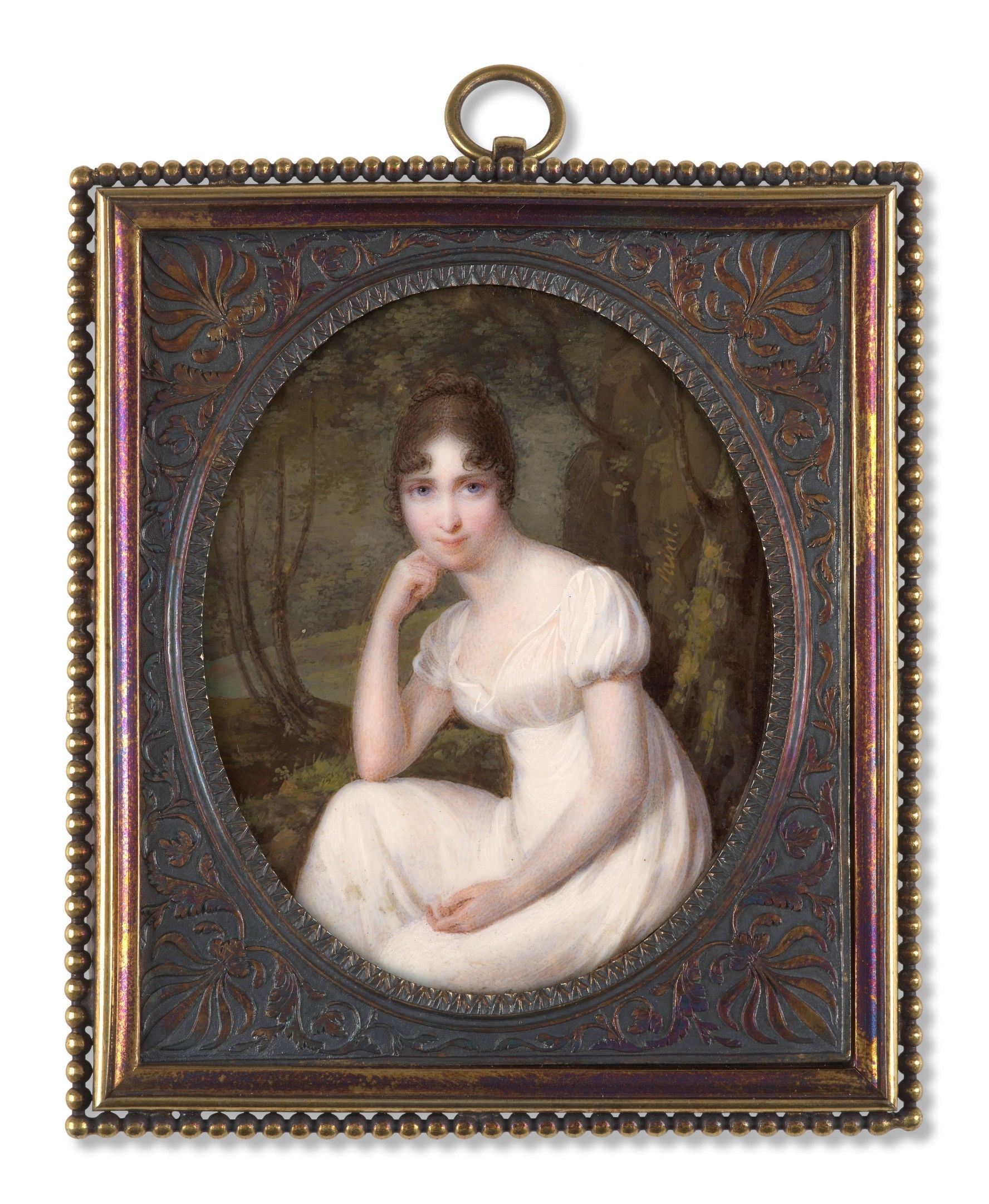 Hortense de Beauharnais accoudée sur son genou, par Daniel SAINT