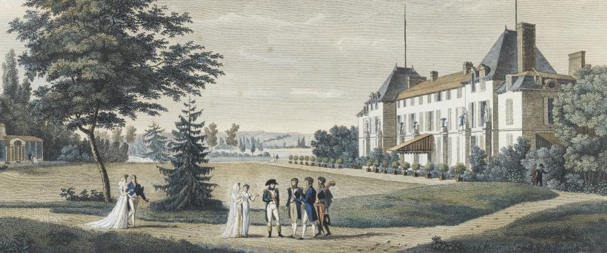 Le château de Malmaison du côté des jardins vrognée