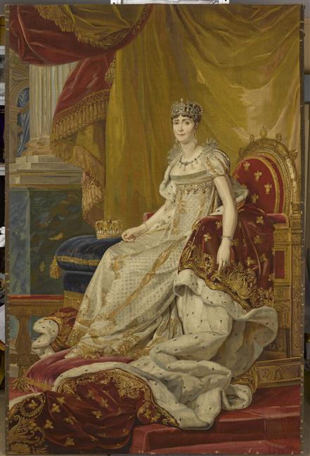 Tapisserie Portrait en pied de l'impératrice Joséphine dans le costume du couronnement d'après François Gérard
