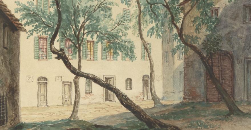 Vue de la maison Bonaparte à Ajaccio vrognée