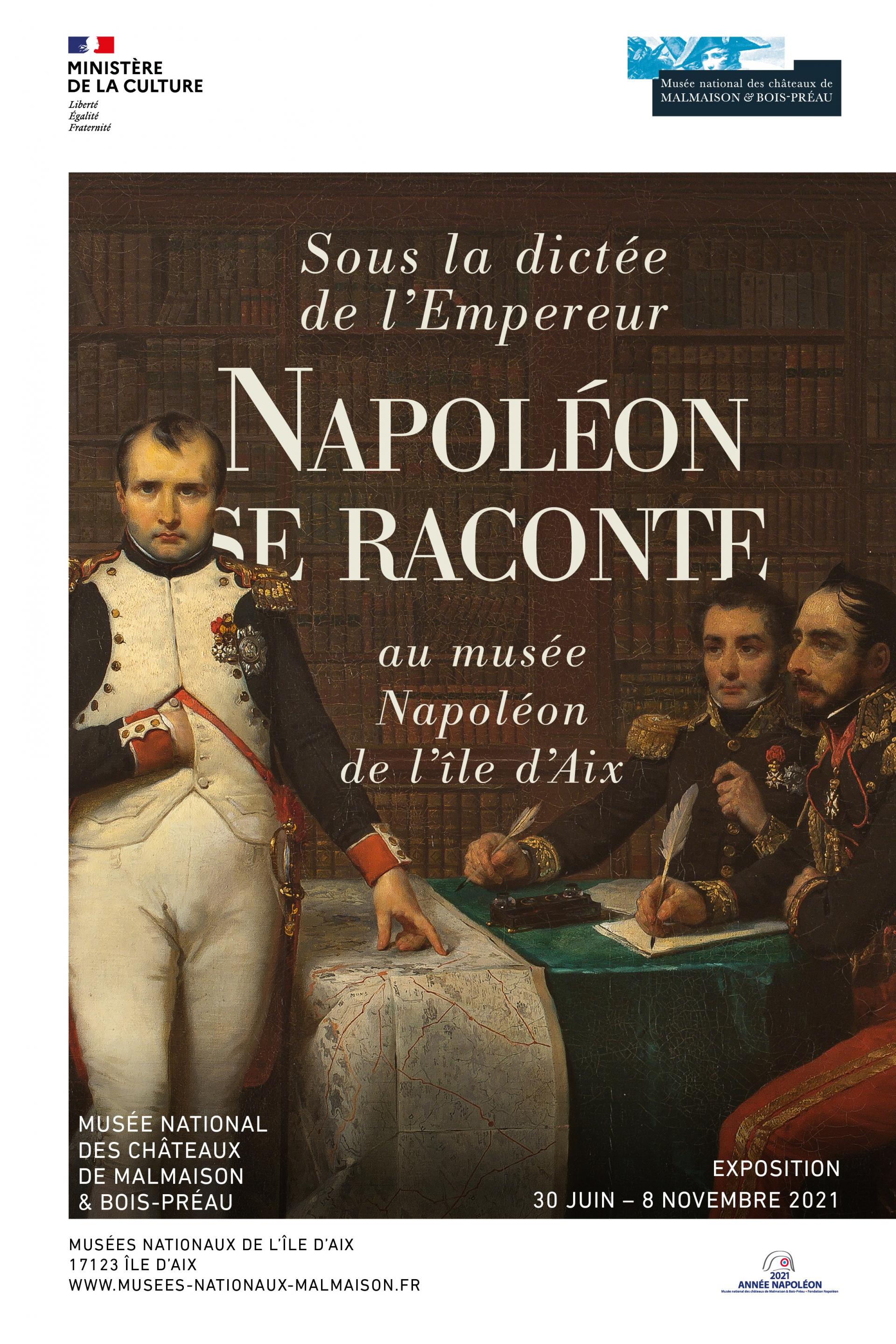 Sous la dictée de l'empereur, Napoléon se raconte - Affiche